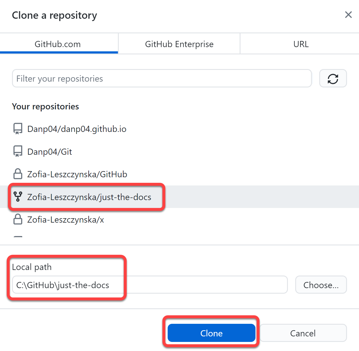 Clone repository 2